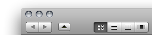 Go to parent folder button for Finder’s toolbar (with nicer icon)